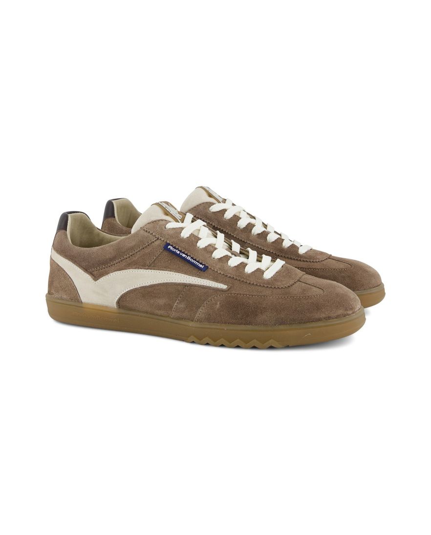 Floris van Bommel sneakers bruin leer
