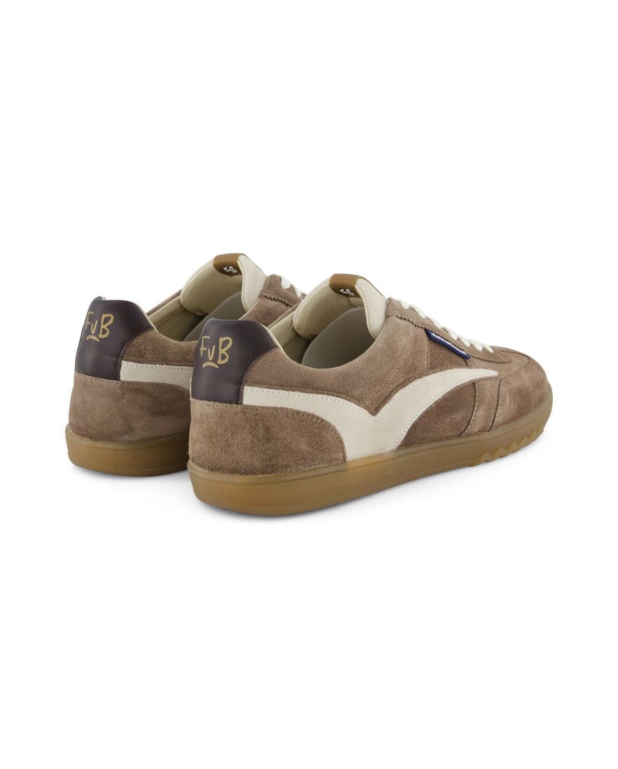 Floris van Bommel sneakers bruin leer