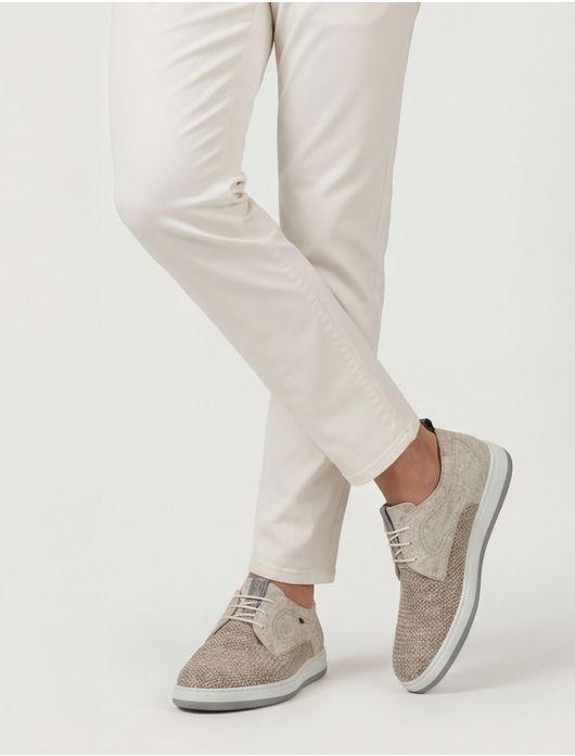 Floris van Bommel veterschoen beige