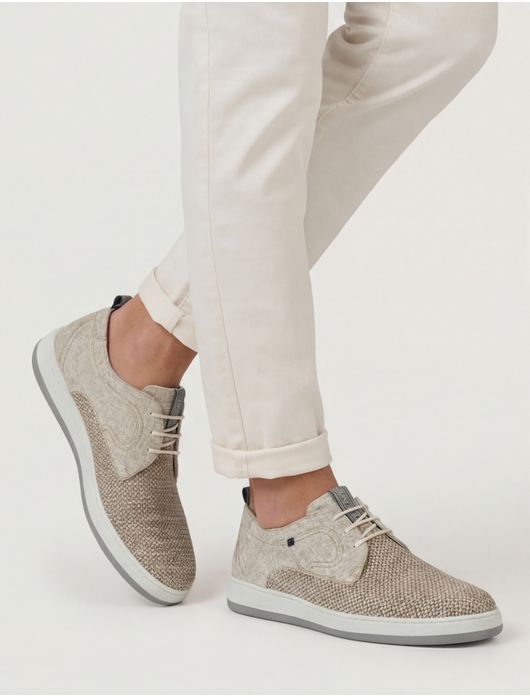 Floris van Bommel veterschoen beige