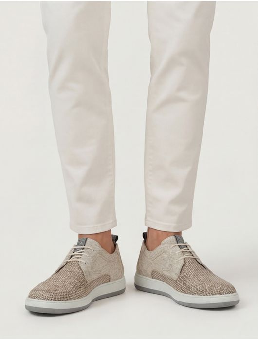 Floris van Bommel veterschoen beige