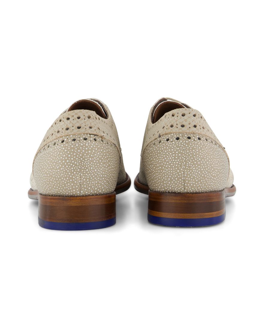 Floris van Bommel beige veterschoenen