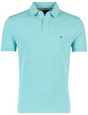 Tommy Hilfiger Poloshirt tommy hilfiger regular fit blauw 2 knoopjes