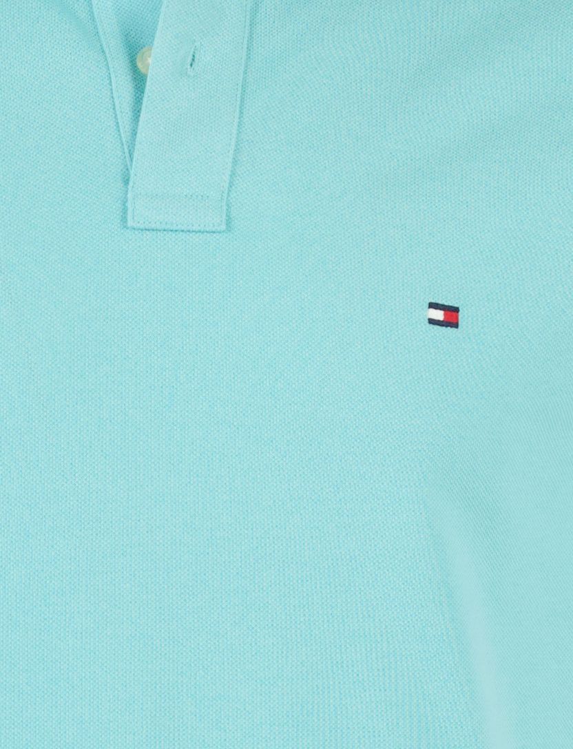 Poloshirt tommy hilfiger regular fit blauw 2 knoopjes