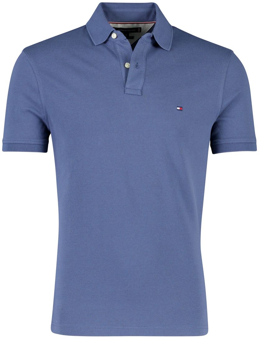 Poloshirt blauw tommy hilfiger regular fit