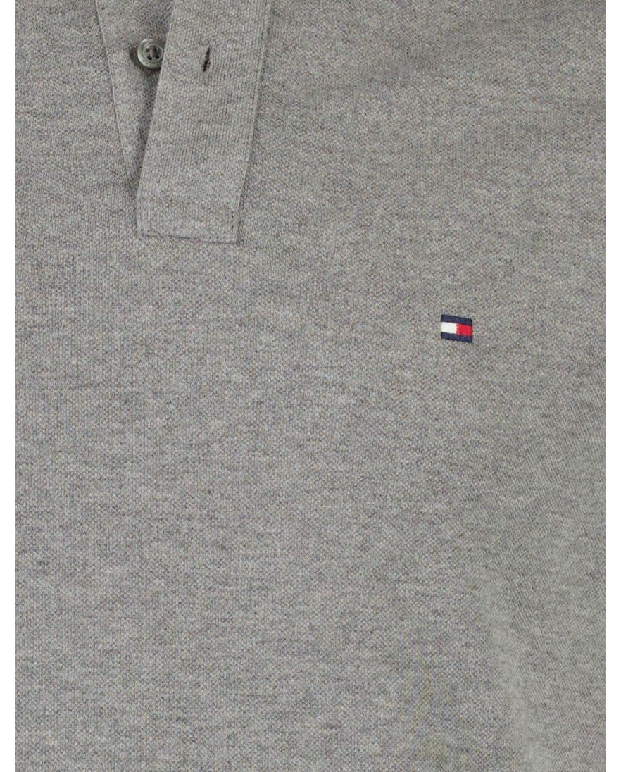 Regular fit polo tommy hilfiger grijs