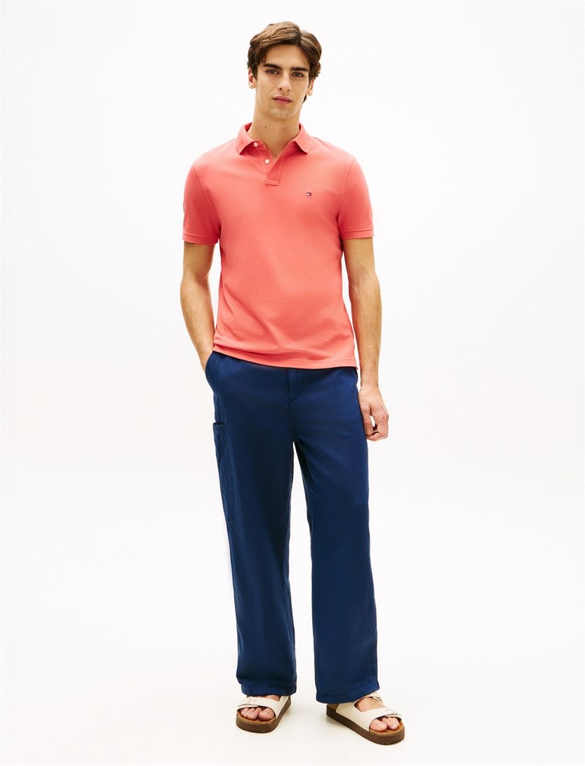 Poloshirt tommy hilfiger regular fit rood