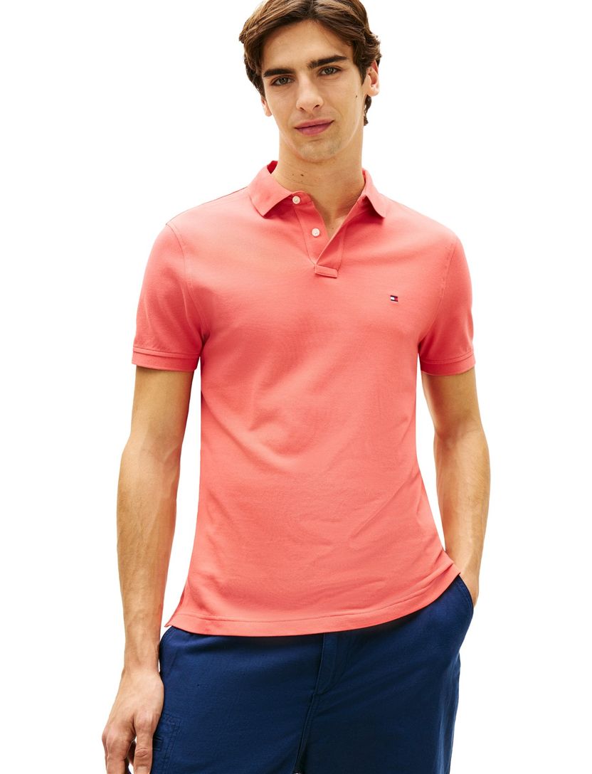 Poloshirt tommy hilfiger regular fit rood