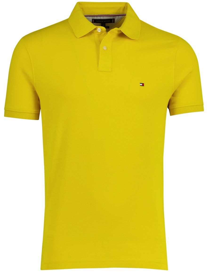 Tommy Hilfiger polo geel effen