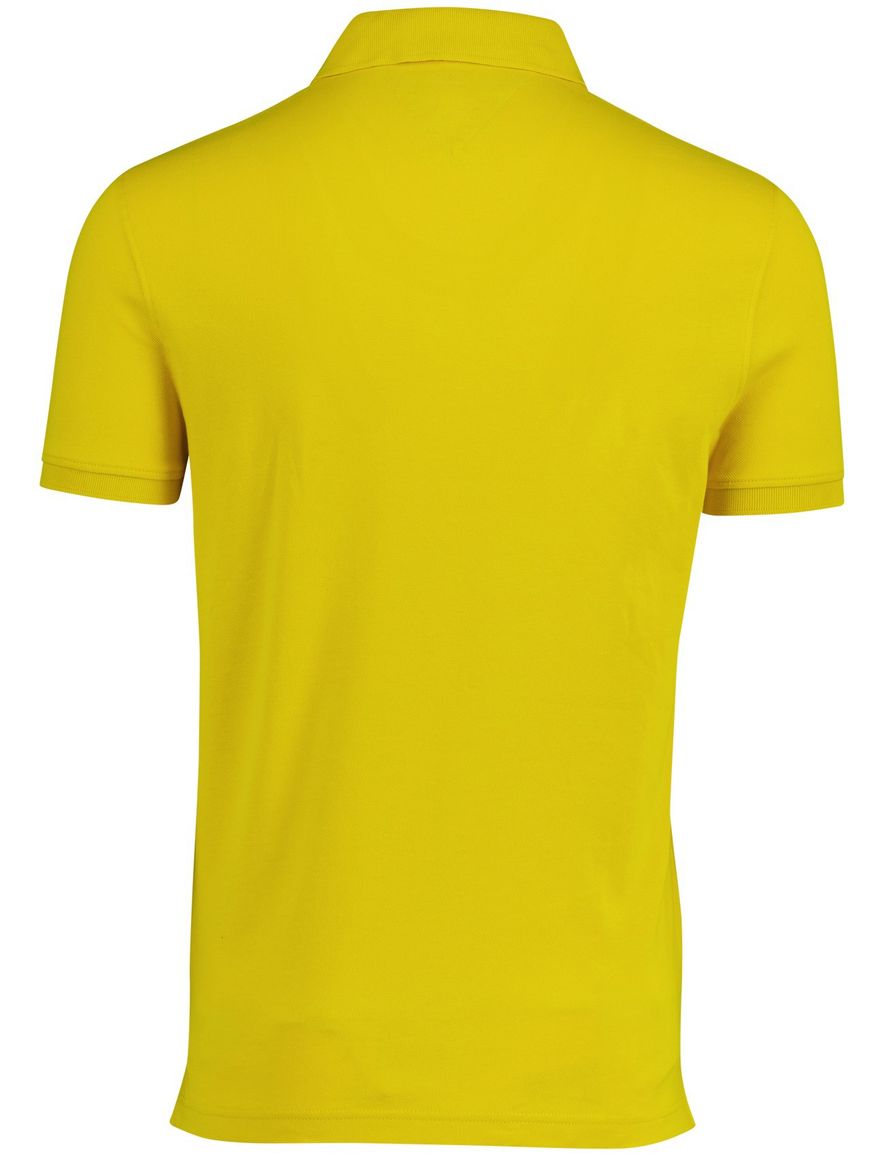 Tommy Hilfiger polo geel effen
