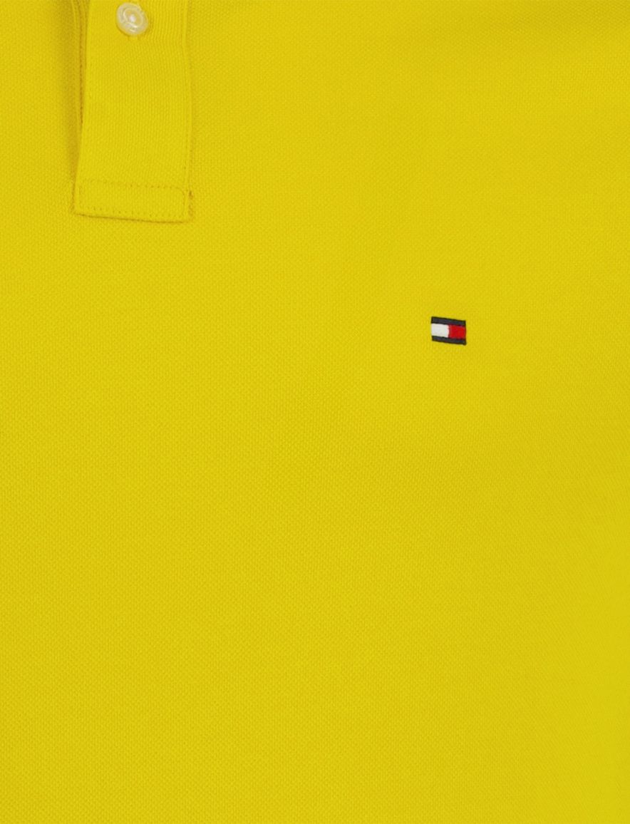 Tommy Hilfiger polo geel effen