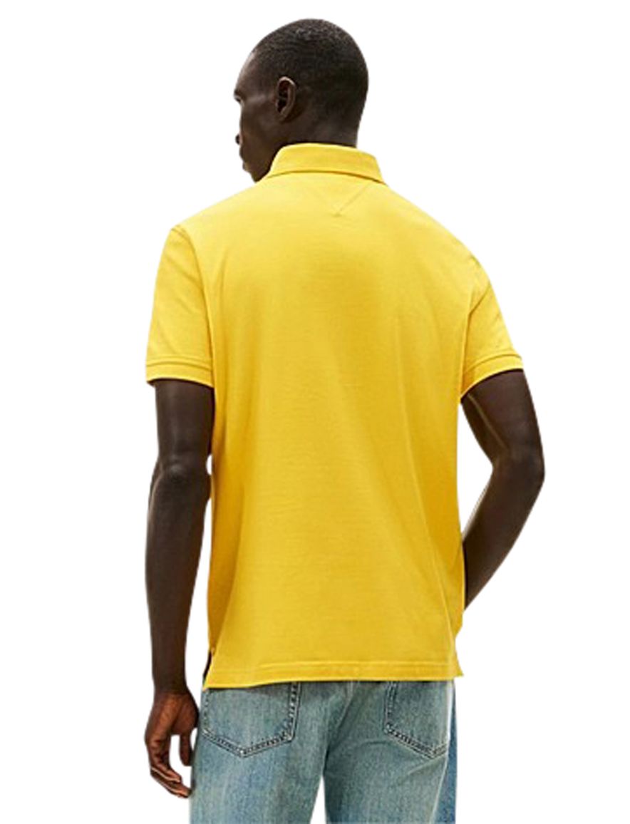 Tommy Hilfiger polo geel effen
