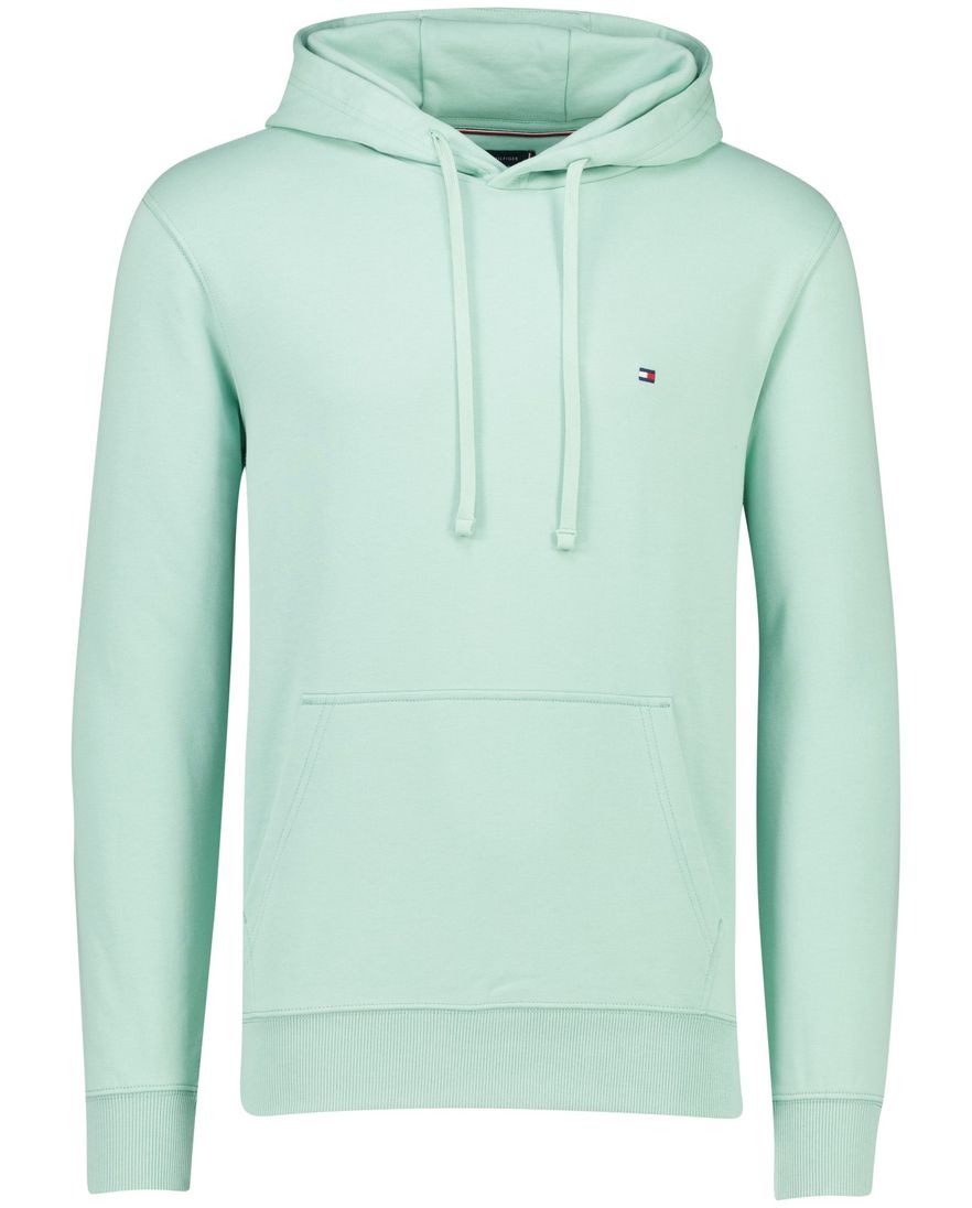Tommy Hilfiger mintgroene heren hoodie met buidelzak