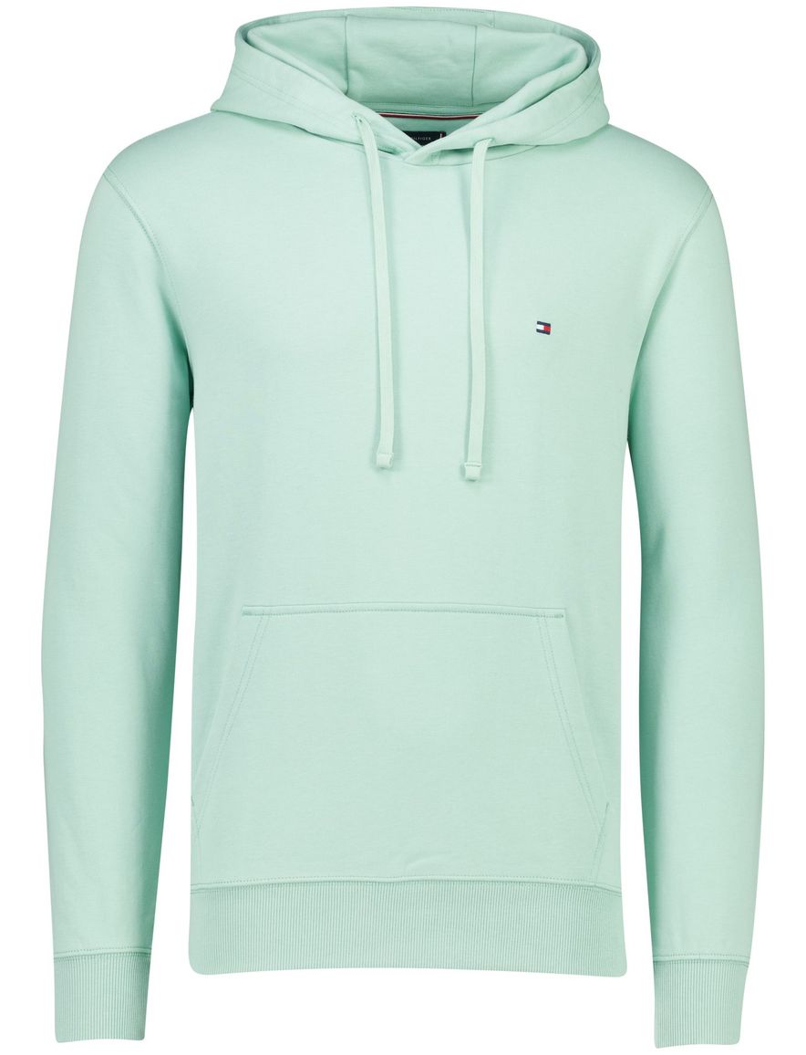 Tommy Hilfiger mintgroene heren hoodie met buidelzak