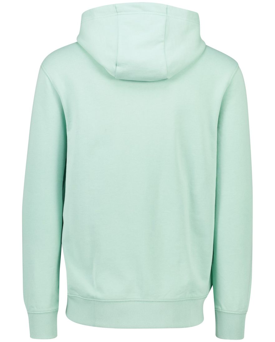 Tommy Hilfiger mintgroene heren hoodie met buidelzak