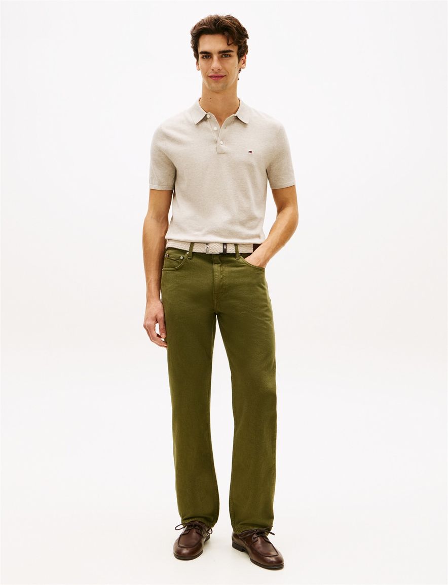 Poloshirt beige Tommy Hilfiger gemeleerd