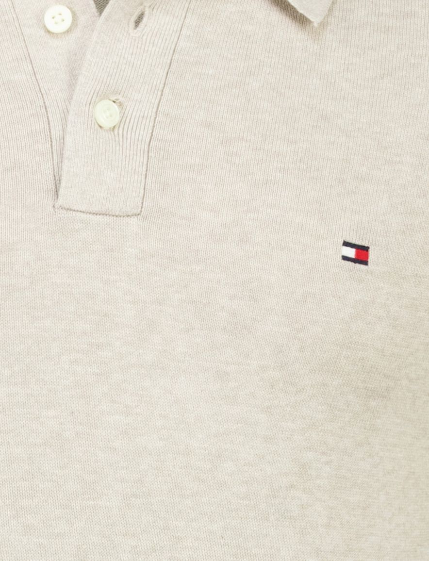 Poloshirt beige Tommy Hilfiger gemeleerd