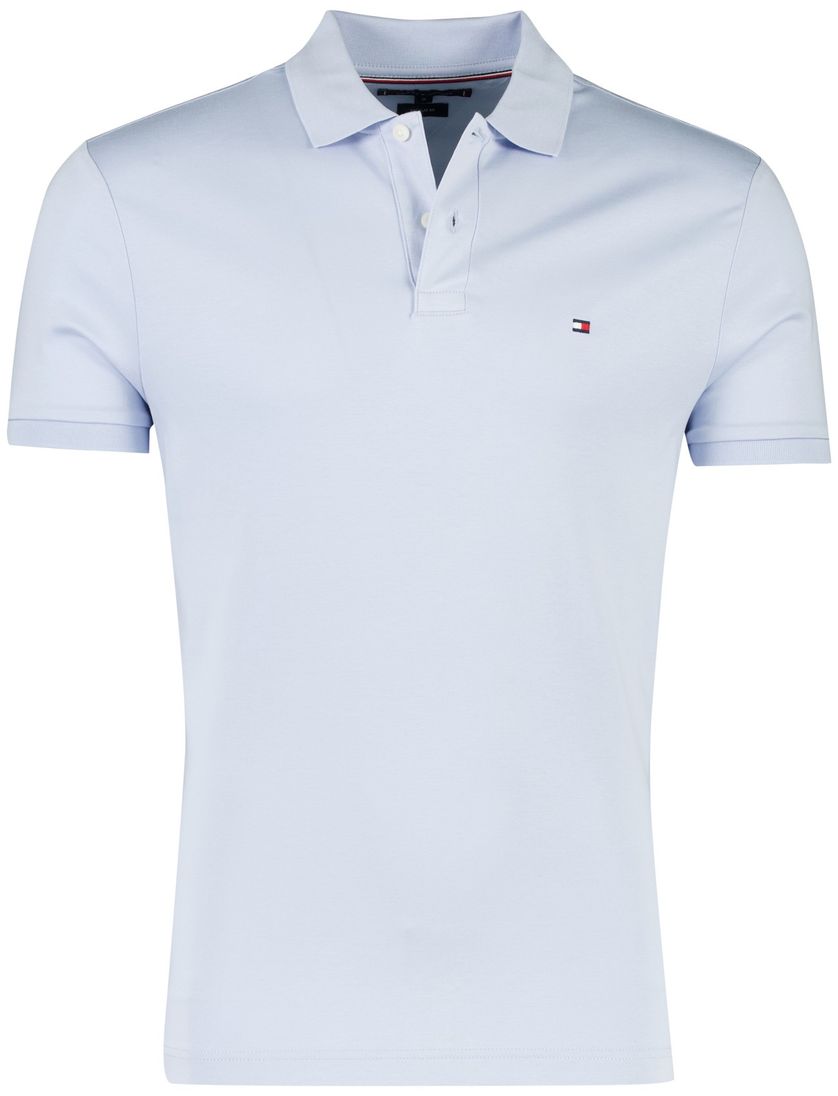 Poloshirt Tommy hilfiger lichtblauw regular fit