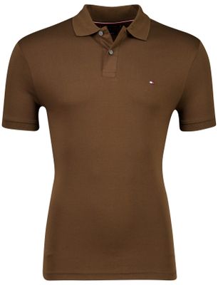 Tommy Hilfiger Bruin poloshirt Tommy Hilfiger Regular Fit effen
