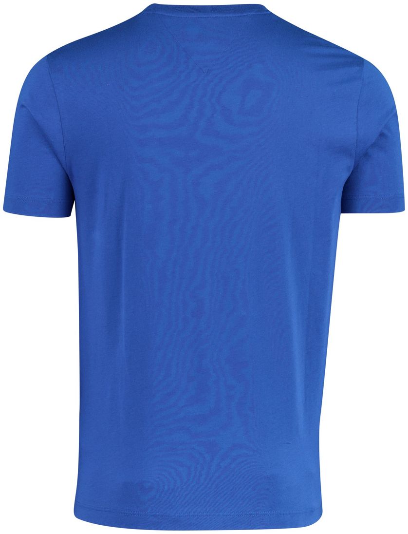T-shirt Tommy Hilfiger blauw ronde hals normale fit