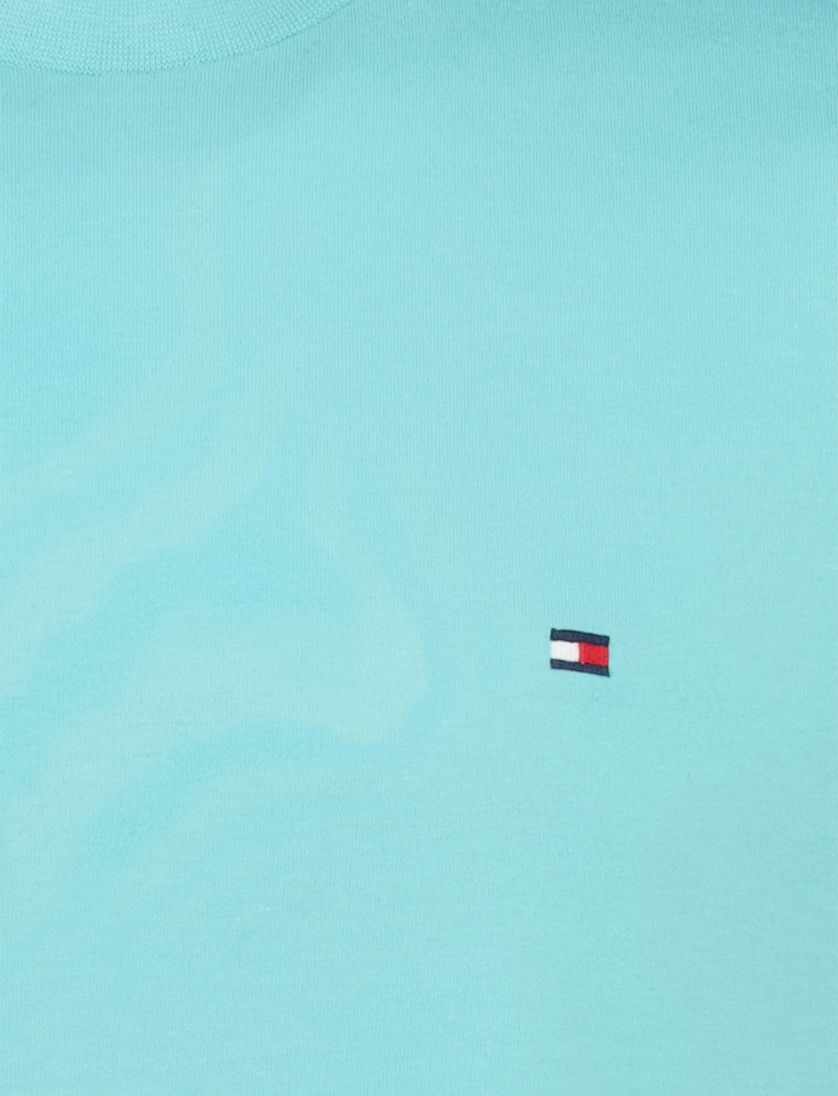 T-shirt Tommy Hilfiger ronde hals fel blauw met logo
