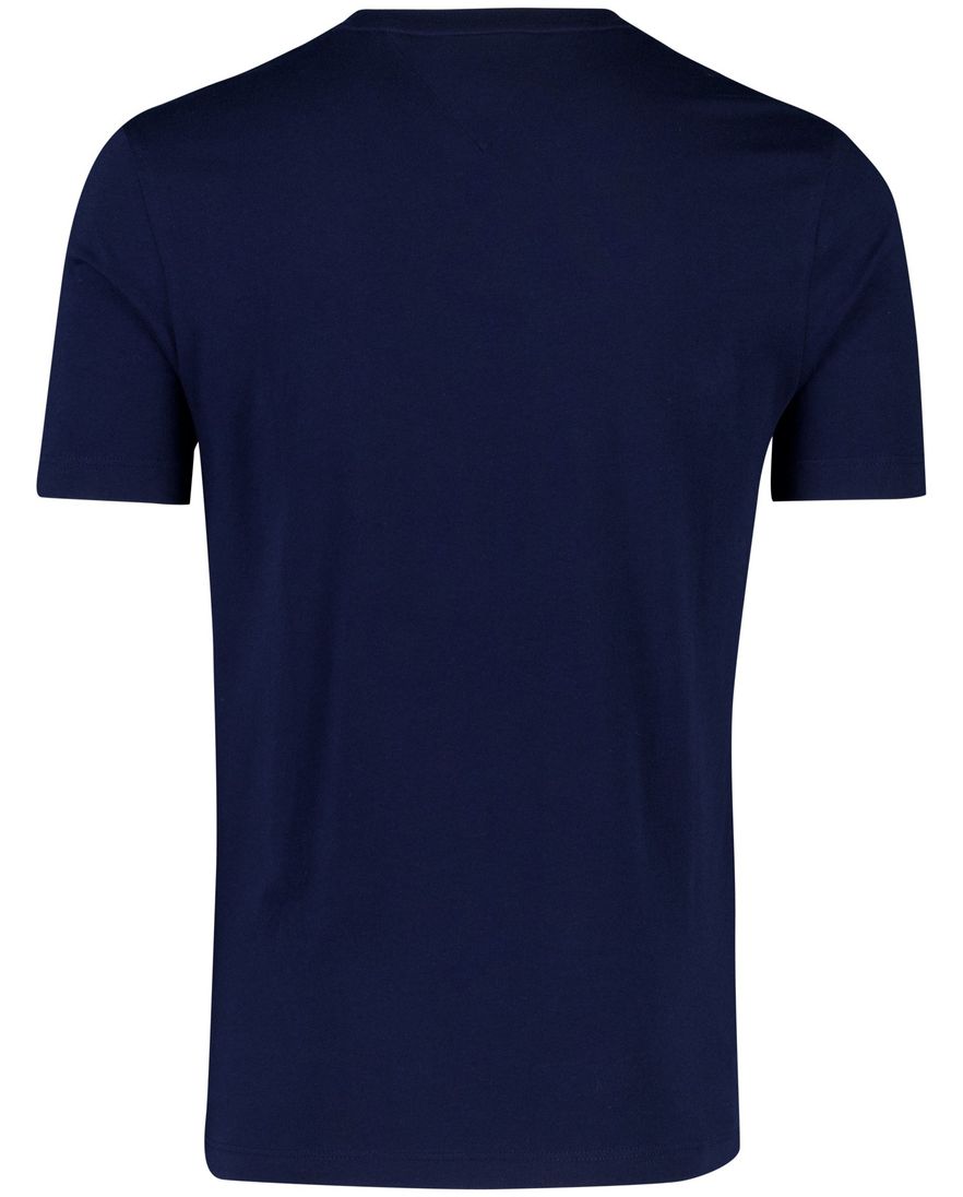 Ronde hals shirt tommy hilfiger donkerblauw