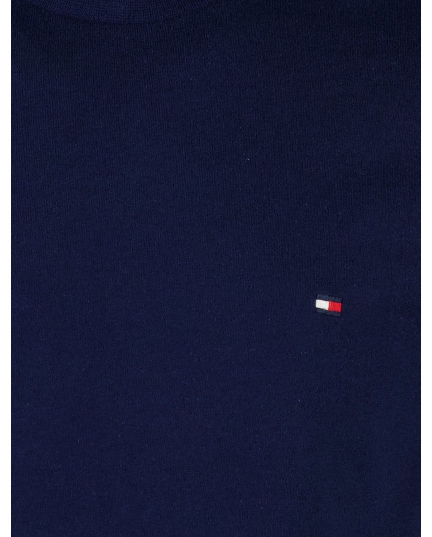 Ronde hals shirt tommy hilfiger donkerblauw