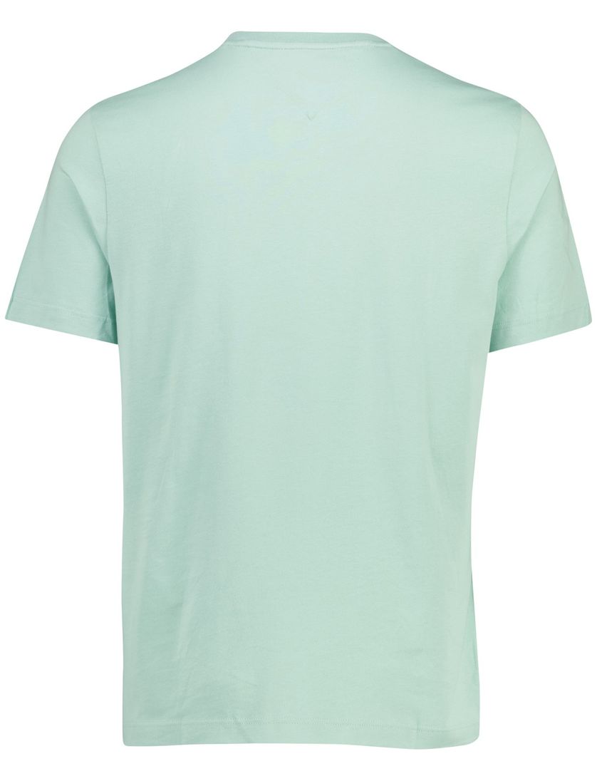 T-shirt Tommy Hilfiger ronde hals groen met logo