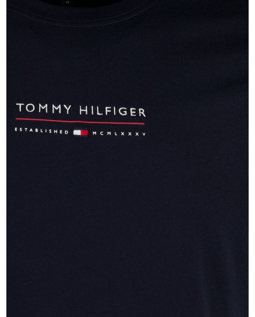 donkerblauw t-shirt Tommy Hilfiger ronde hals