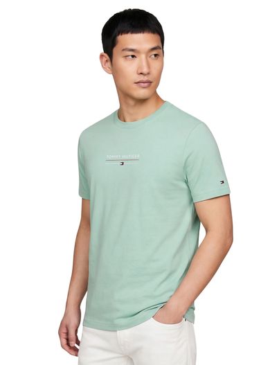 Tommy Hilfiger groene t-shirt Tommy Hilfiger normale fit