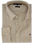 Tommy Hilfiger overhemd beige 100% linnen strepen