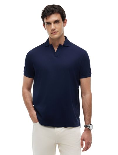 Tommy Hilfiger Donkerblauwe polo Tommy Hilfiger korte mouw