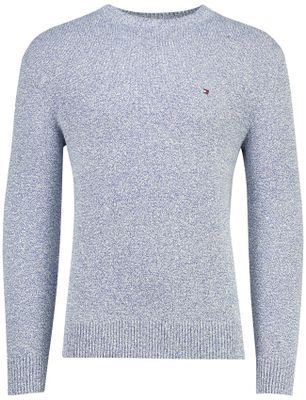 Tommy Hilfiger Tommy Hilfiger trui lichtblauw gebreid boucle