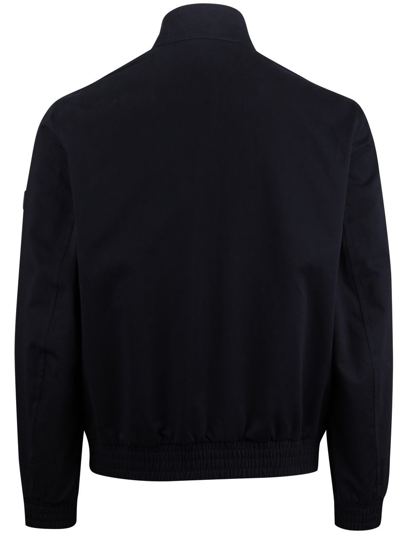 zomerjas Tommy Hilfiger donkerblauw normale fit klepzakken