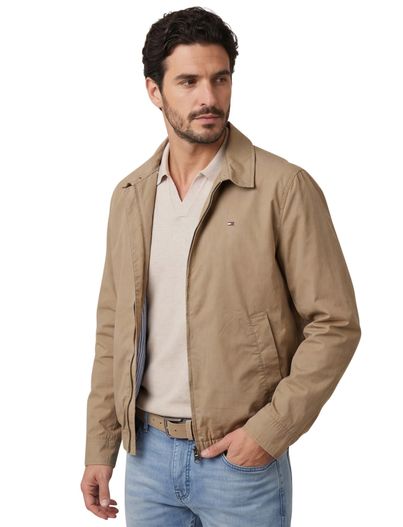 Tommy Hilfiger bruine zomerjas Tommy Hilfiger met rits