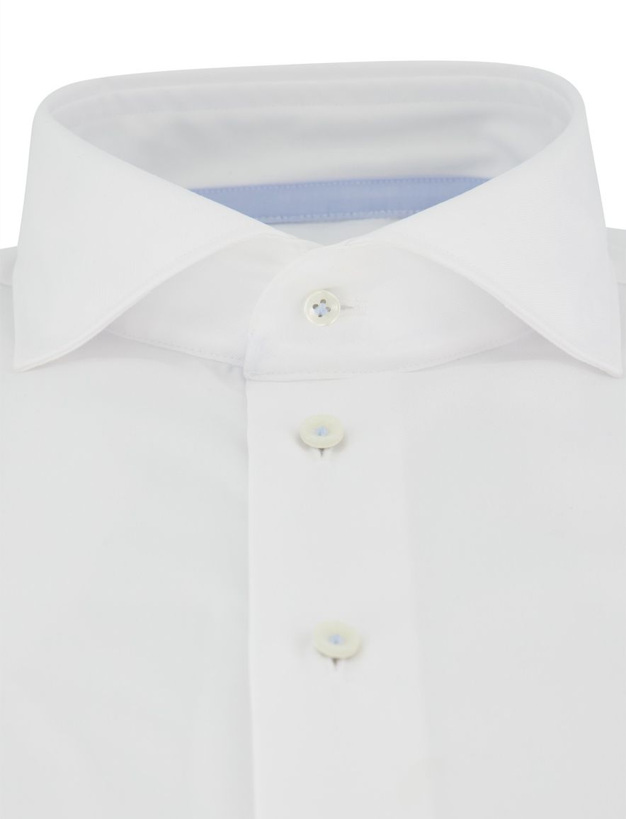 Profuomo overhemd wit strijkvrij