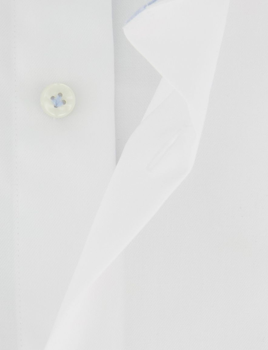 Profuomo overhemd wit strijkvrij