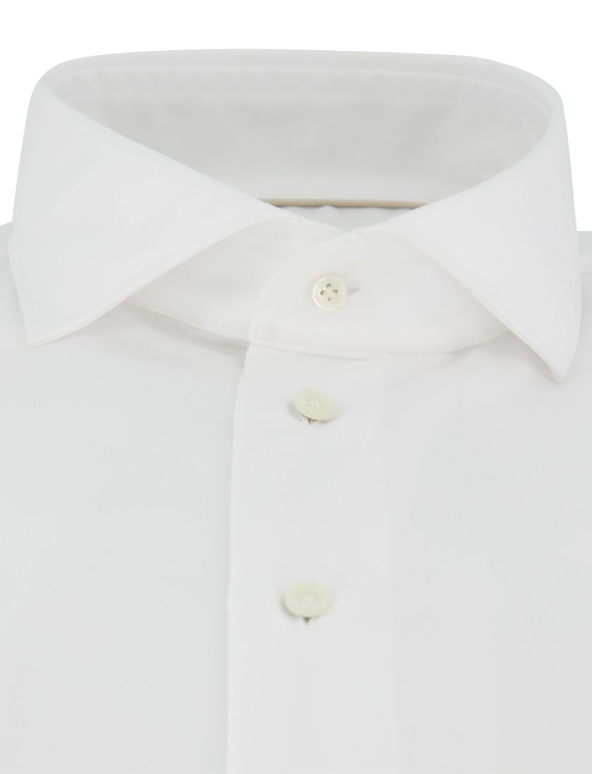 overhemd wit lange mouw Profuomo 100% katoen effen