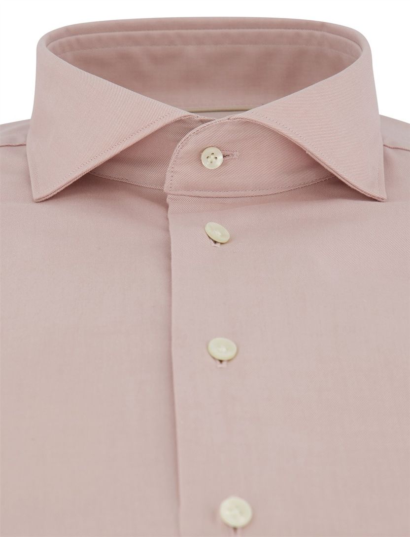 Overhemd Profuomo Slim Fit roze effen