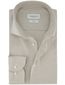 Profuomo overhemd Slim Fit beige structuur strijkvrij