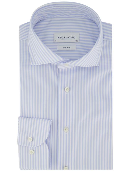 Profuomo overhemd lichtblauw slim fit cutaway boord