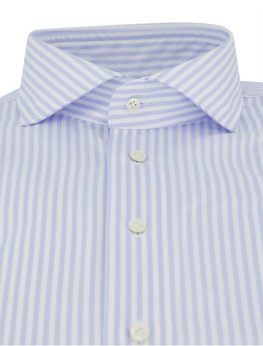 Profuomo overhemd lichtblauw slim fit cutaway boord