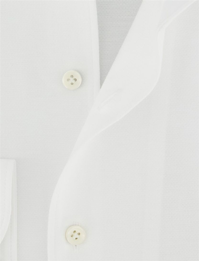 Japanese Knitted overhemd Profuomo wit effen