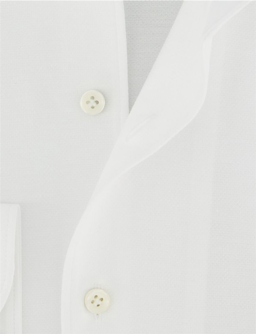 Japanese Knitted overhemd Profuomo wit effen