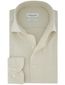 Beige Profuomo Slim Fit overhemd Japanse Knitted