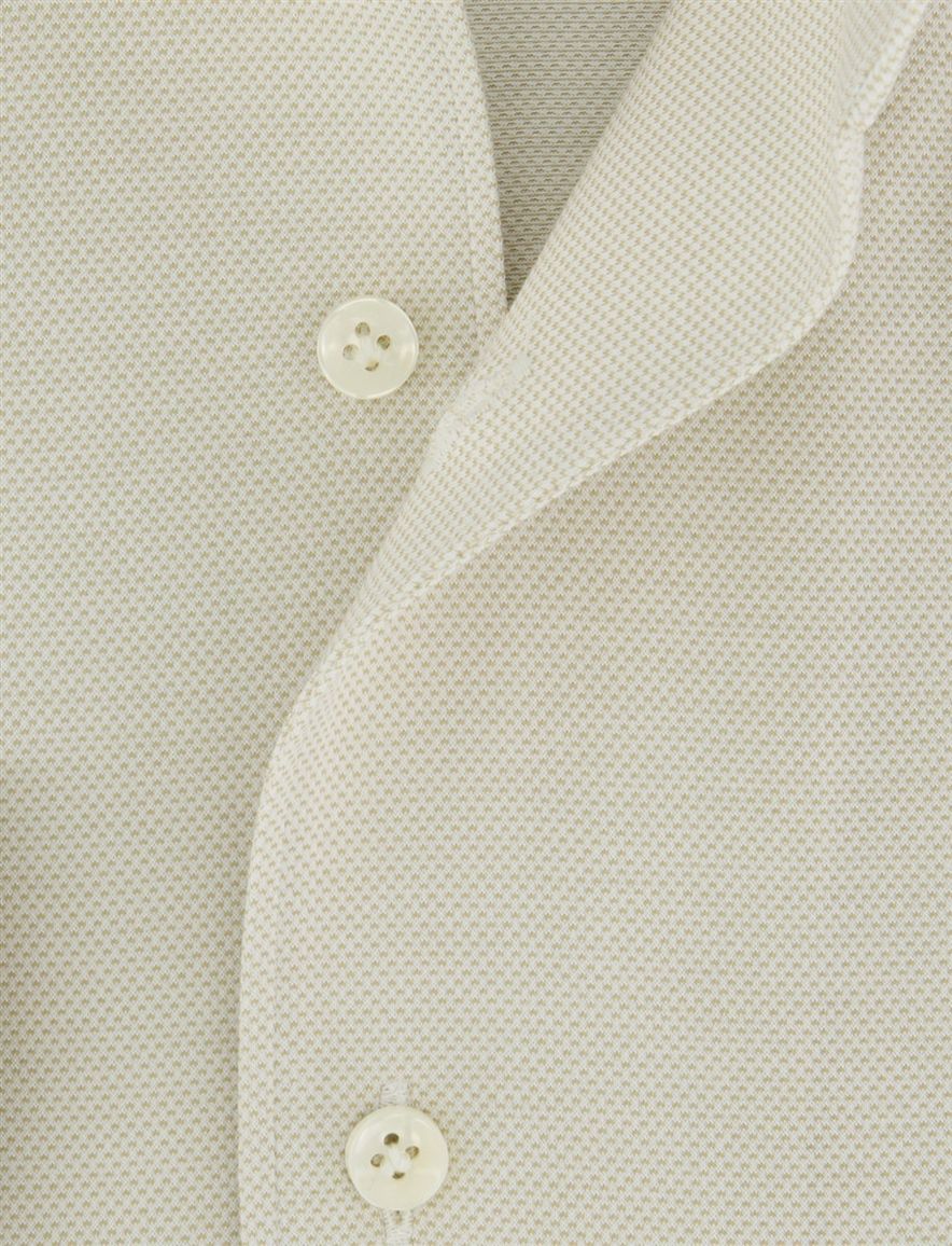 Profuomo overhemd Slim Fit beige effen