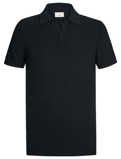 Profuomo Profuomo poloshirt v-hals navy