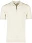 Poloshirt met rits Profuomo normale fit wit