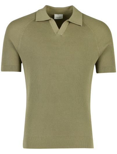 Profuomo Leger groene polo Profuomo knitted