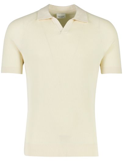 Profuomo Off white profuomo poloshirt normale fit korte mouw